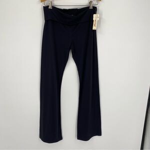 Feathers Women’s Folded Waist Black Leggings ‘Truth or Dare’ printed size M